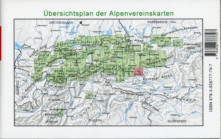 Produktbild: DAV Alpenvereinskarte 44 Ankogel - Hochalmspitze 1 : 25 000 Wegmarkierung