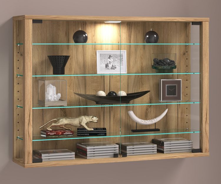 Produktbild: Wandvitrine H&auml;ngevitrine Glasvitrine Vitrosa L