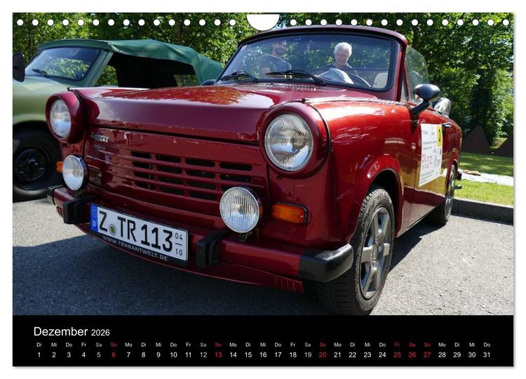 Produktbild: Trabantfahrertreffen Zwickau (Wandkalender 2026 DIN A4 quer), CALVENDO Monatskalender