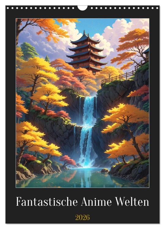 Produktbild: Fantastische Anime Welten (Wandkalender 2026 DIN A3 hoch), CALVENDO Monatskalender