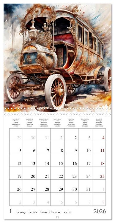 Produktbild: Beauty on wheels (Wall Calendar 2026 12 &times; 12 Inch) CALVENDO 12 Month Wall Calendar