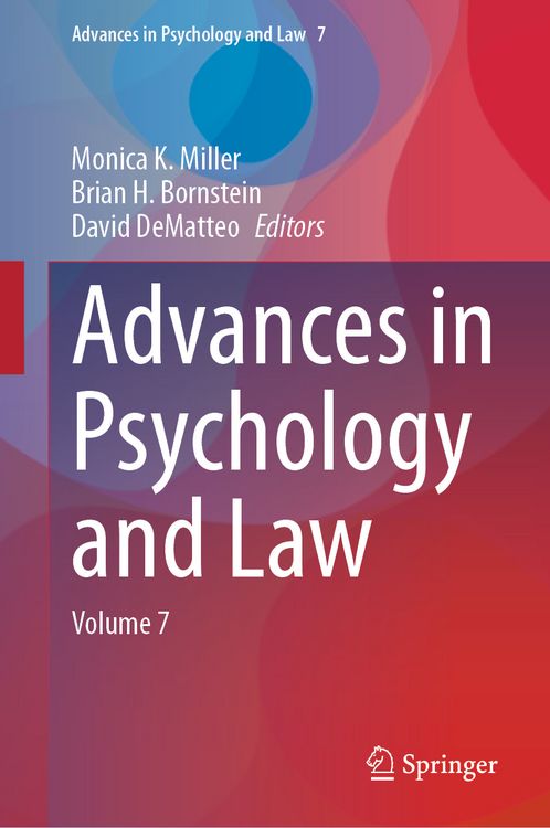 Produktbild: Advances in Psychology and Law
