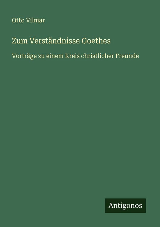 Produktbild: Zum Verst&auml;ndnisse Goethes