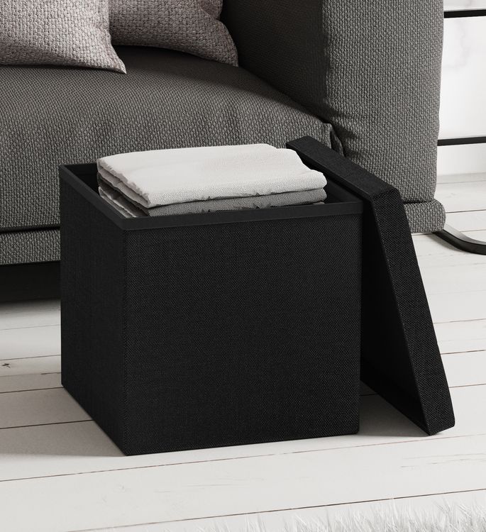 Produktbild: Stoff Sitztruhe Sitzbank Truhe Box Hocker Boxas