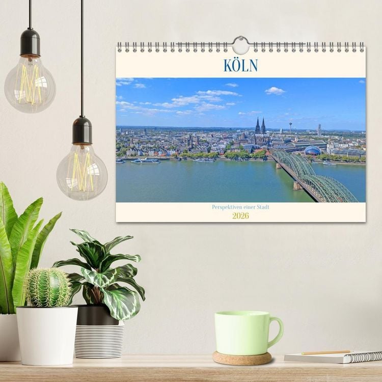Produktbild: K&ouml;ln Perspektiven einer Stadt (Wandkalender 2026 DIN A4 quer), CALVENDO Monatskalender
