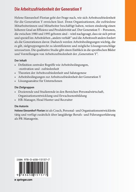 Produktbild: Die Arbeitszufriedenheit der Generation Y