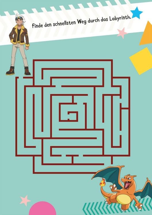 Produktbild: Pok&eacute;mon Activity-Buch: Pok&eacute;mon Mein bunter Mal- und R&auml;tselblock