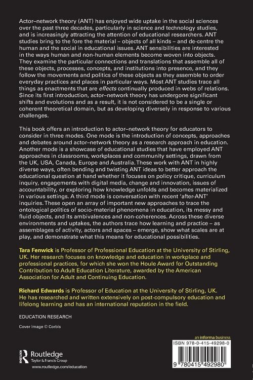Produktbild: Actor-Network Theory in Education
