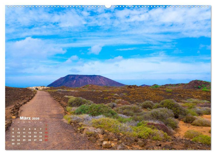 Produktbild: Lanzarote - Land der schwarzen Erde (Wandkalender 2026 DIN A2 quer), CALVENDO Monatskalender