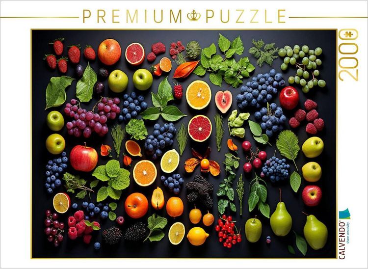 Produktbild: CALVENDO Puzzle Obstauswahl sch&ouml;n angeordnet | 2000 Teile Lege-Gr&ouml;&szlig;e 90x67cm Foto-Puzzle f&uuml;r gl&uuml;ckliche Stunden
