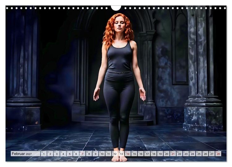Produktbild: Dark Yoga &ndash; Heilige Stille im Schatten (Wandkalender 2027 DIN A3 quer), CALVENDO Monatskalender