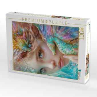 Produktbild: CALVENDO Puzzle M&auml;rchenhafte Meerjungfrauen | 1000 Teile Lege-Gr&ouml;&szlig;e 64x48cm Foto-Puzzle f&uuml;r gl&uuml;ckliche Stunden