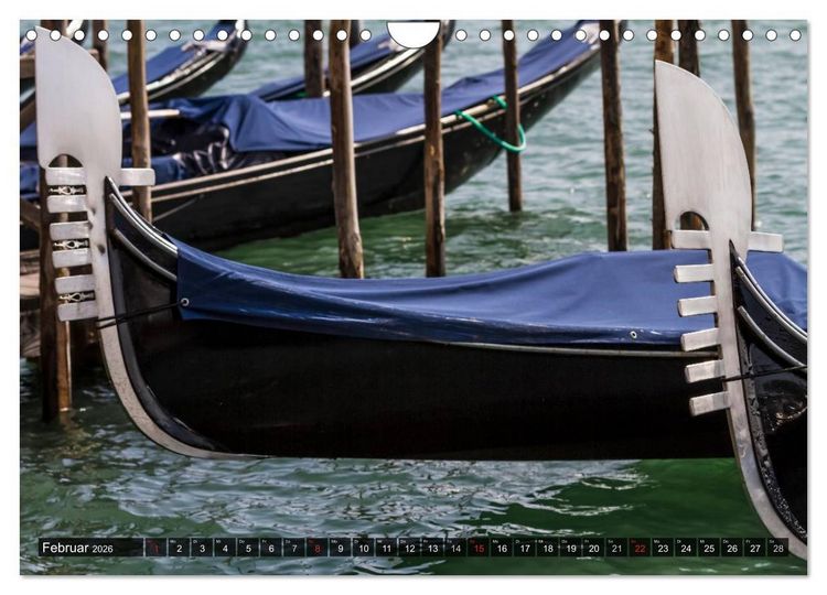 Produktbild: VENEDIG charmante Details (Wandkalender 2026 DIN A4 quer), CALVENDO Monatskalender