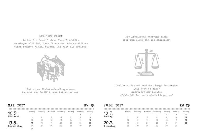 Produktbild: Der B&uuml;rokalender 2027. My home is my office
