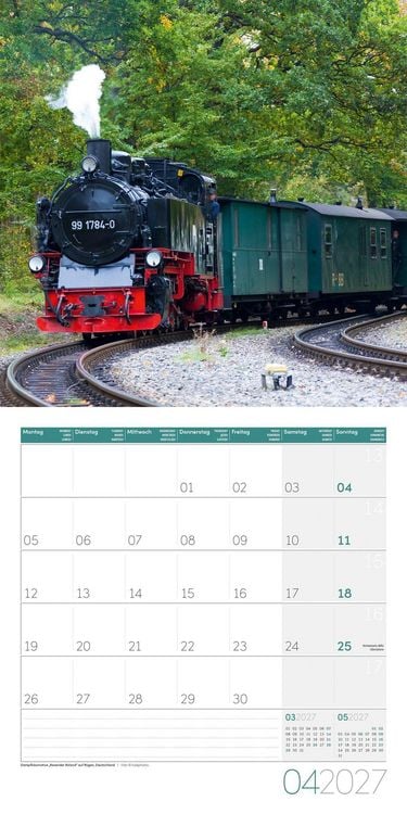 Produktbild: Lokomotiven Kalender 2027 - 30x30 - Art12