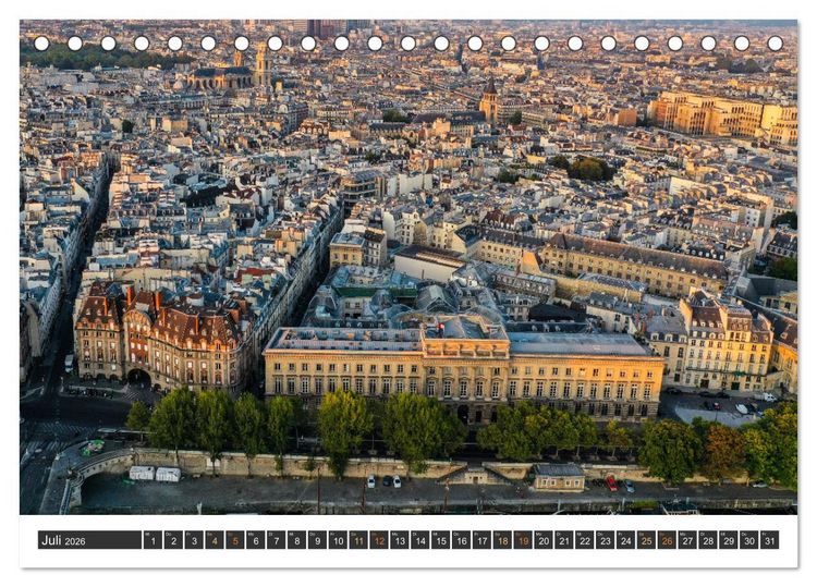 Produktbild: Bonjour Paris (Tischkalender 2026 DIN A5 quer), CALVENDO Monatskalender