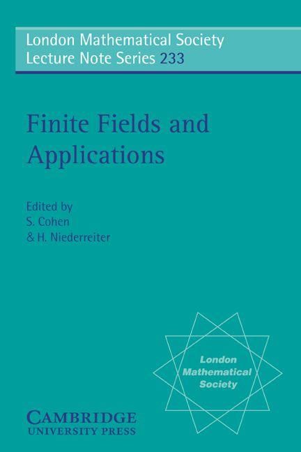 Produktbild: Finite Fields and Applications