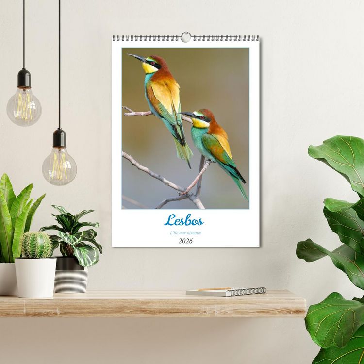 Produktbild: Lesbos l'&icirc;le aux oiseaux (Calendrier mural 2026 DIN A3 horizontal), CALVENDO calendrier mensuel
