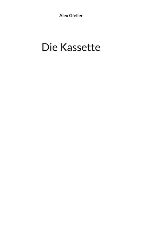 Produktbild: Die Kassette