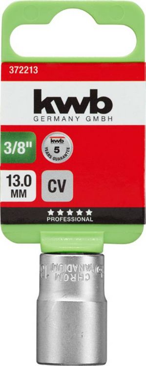 Produktbild: Kwb 372213 Steckschl&uuml;sseleinsatz 13mm 3/8\"
