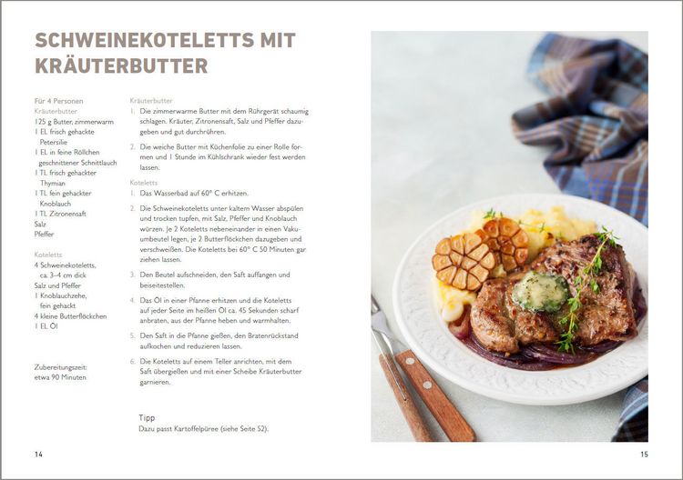 Produktbild: Sous Vide - Die besten Rezepte f&uuml;r zartes Fleisch, saftigen Fisch und aromatisches Gem&uuml;se