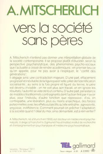 Produktbild: Vers la société sans pères