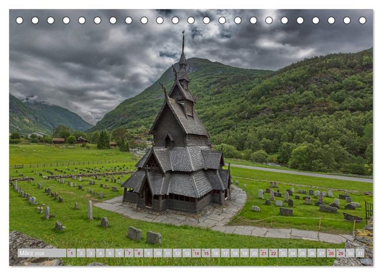 Produktbild: Die Farben Norwegens (Tischkalender 2026 DIN A5 quer), CALVENDO Monatskalender