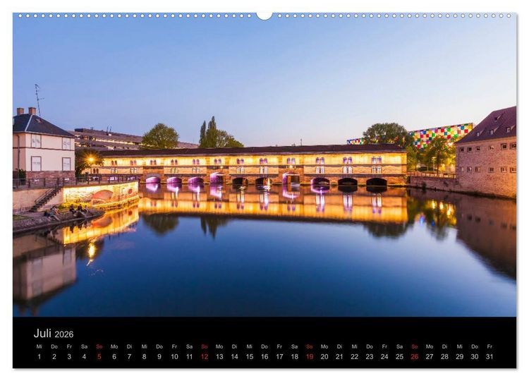 Produktbild: Stra&szlig;burg Impressionen (hochwertiger Premium Wandkalender 2026 DIN A2 quer), Kunstdruck in Hochglanz