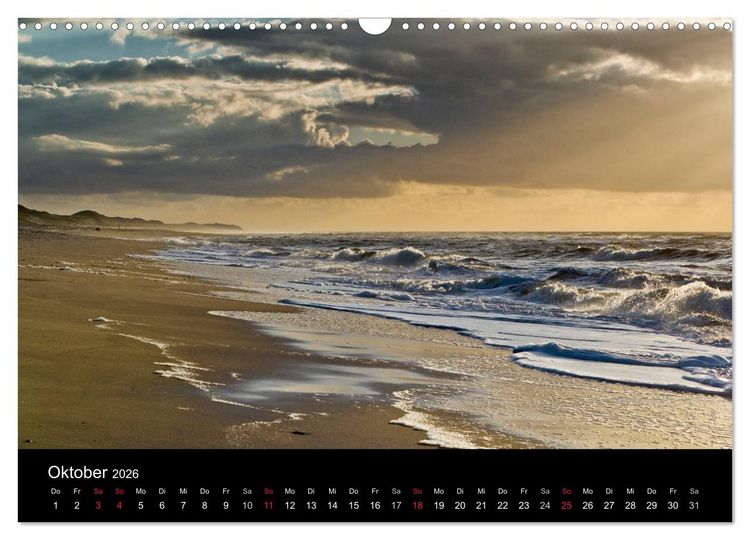 Produktbild: Sylt-Abende - Fotografien von Beate Zoellner (Wandkalender 2026 DIN A3 quer), CALVENDO Monatskalender