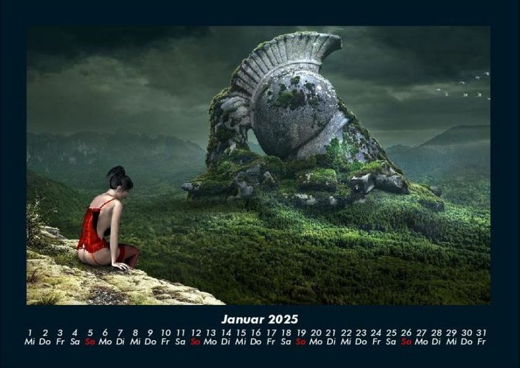 Produktbild: Mit Fantasy durch's Jahr 2025 Fotokalender DIN A4