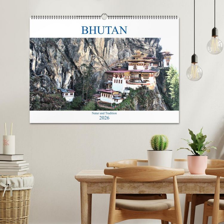 Produktbild: Bhutan - Natur und Tradition (Wandkalender 2026 DIN A2 quer), CALVENDO Monatskalender