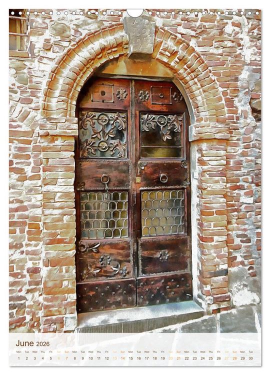 Produktbild: Umbrian Doorways (Wall Calendar 2026 DIN A3 portrait), CALVENDO 12 Month Wall Calendar