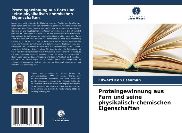 Produktbild: Proteingewinnung aus Farn und seine physikalisch-chemischen Eigenschaften