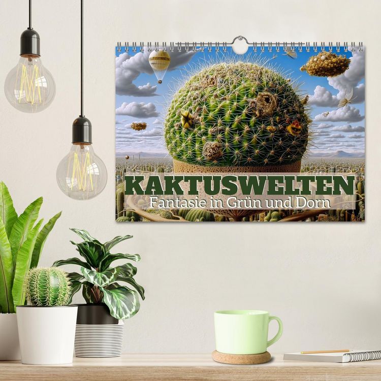 Produktbild: Kaktuswelten. Fantasie in Gr&uuml;n und Dorn (Wandkalender 2026 DIN A4 quer), CALVENDO Monatskalender
