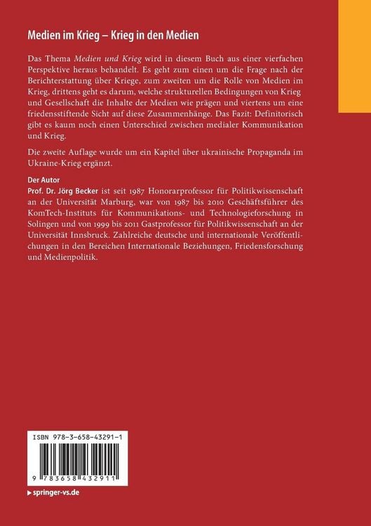 Produktbild: Medien im Krieg &ndash; Krieg in den Medien