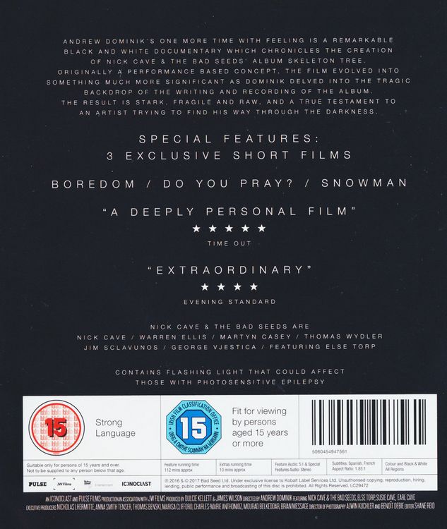 Produktbild: Nick Cave & The Bad Seeds - One More Time With Feeling [2 BRs]