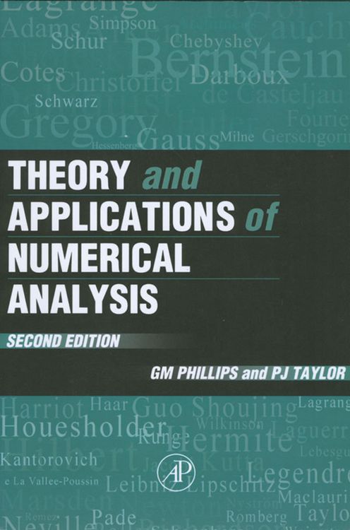 Produktbild: Theory and Applications of Numerical Analysis