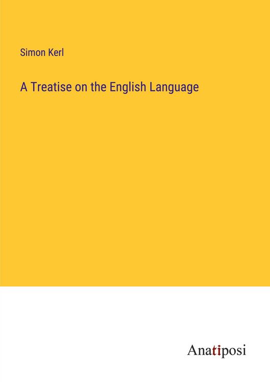 Produktbild: A Treatise on the English Language
