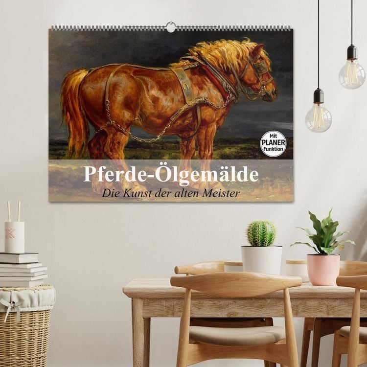 Produktbild: Pferde-&Ouml;lgem&auml;lde. Die Kunst der alten Meister (Wandkalender 2026 DIN A2 quer), CALVENDO Monatskalender
