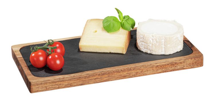 Produktbild: Servierbrett Mod. Ava, mit herausnehmbarer Schieferplatte