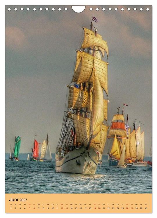 Produktbild: SAIL Rostock-Warnem&uuml;nde. Du bist so sch&ouml;n (Wandkalender 2027 DIN A4 hoch), CALVENDO Monatskalender