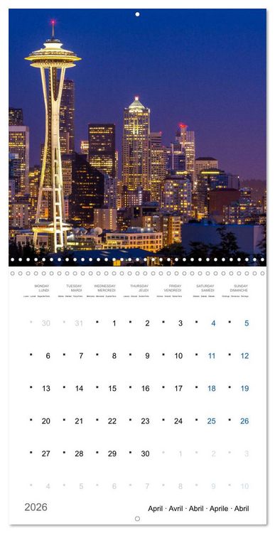 Produktbild: World Cities at Night (Wall Calendar 2026 12 &times; 12 Inch) CALVENDO 12 Month Wall Calendar