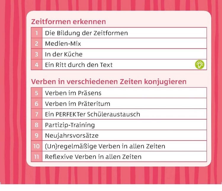 Produktbild: Verbkonjugation & Zeitformen
