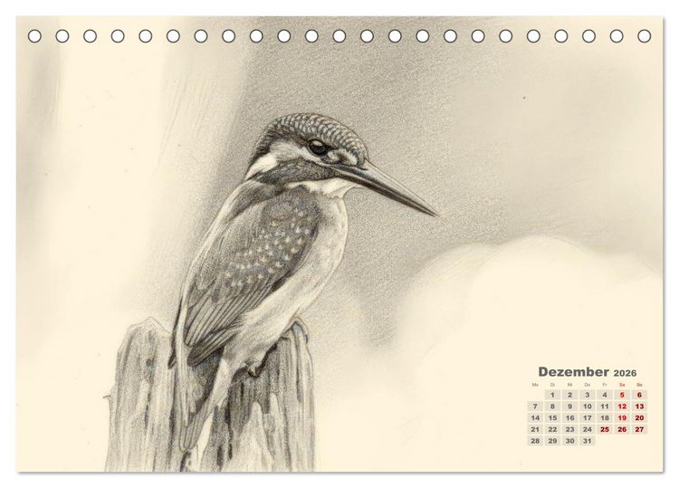 Produktbild: Wilde Seelen - Tierische Momente in Graphit (Tischkalender 2026 DIN A5 quer), CALVENDO Monatskalender