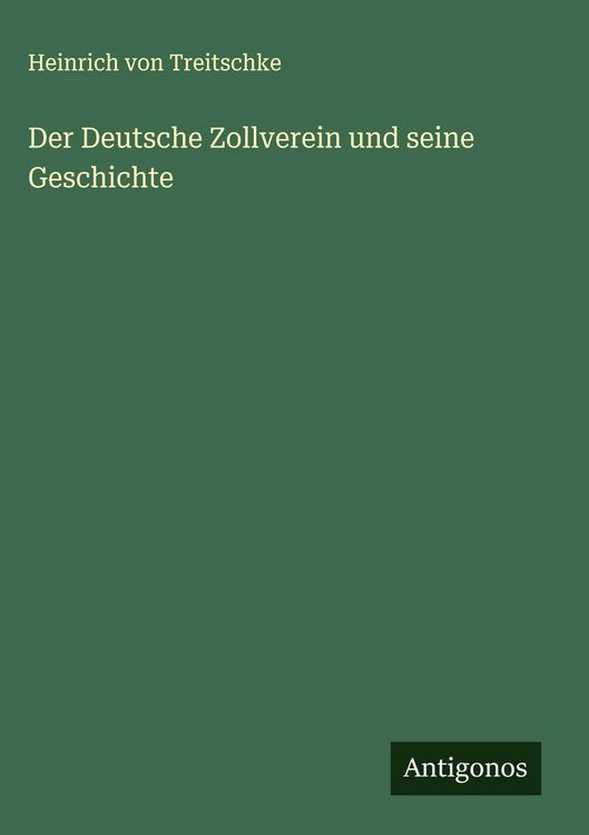 Produktbild: Der Deutsche Zollverein und seine Geschichte