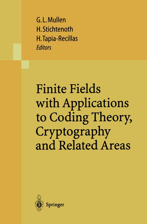 Produktbild: Finite Fields with Applications to Coding Theory, Cryptography and Related Areas