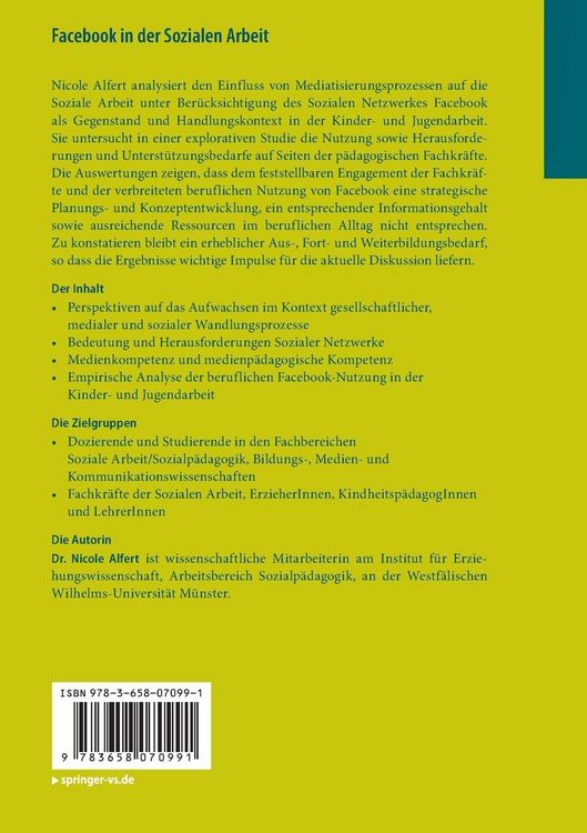 Produktbild: Facebook in der Sozialen Arbeit