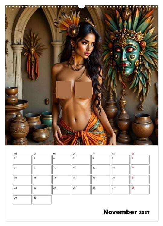Produktbild: T&ouml;chter der alten G&ouml;tter (hochwertiger Premium Wandkalender 2027 DIN A2 hoch), Kunstdruck in Hochglanz