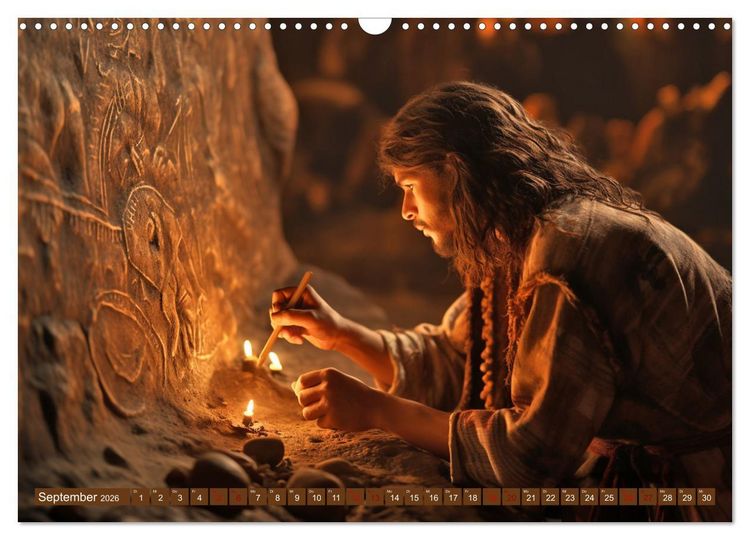 Produktbild: Steinzeit Galerie (Wandkalender 2026 DIN A3 quer), CALVENDO Monatskalender