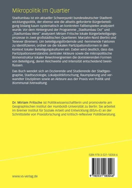 Produktbild: Mikropolitik im Quartier